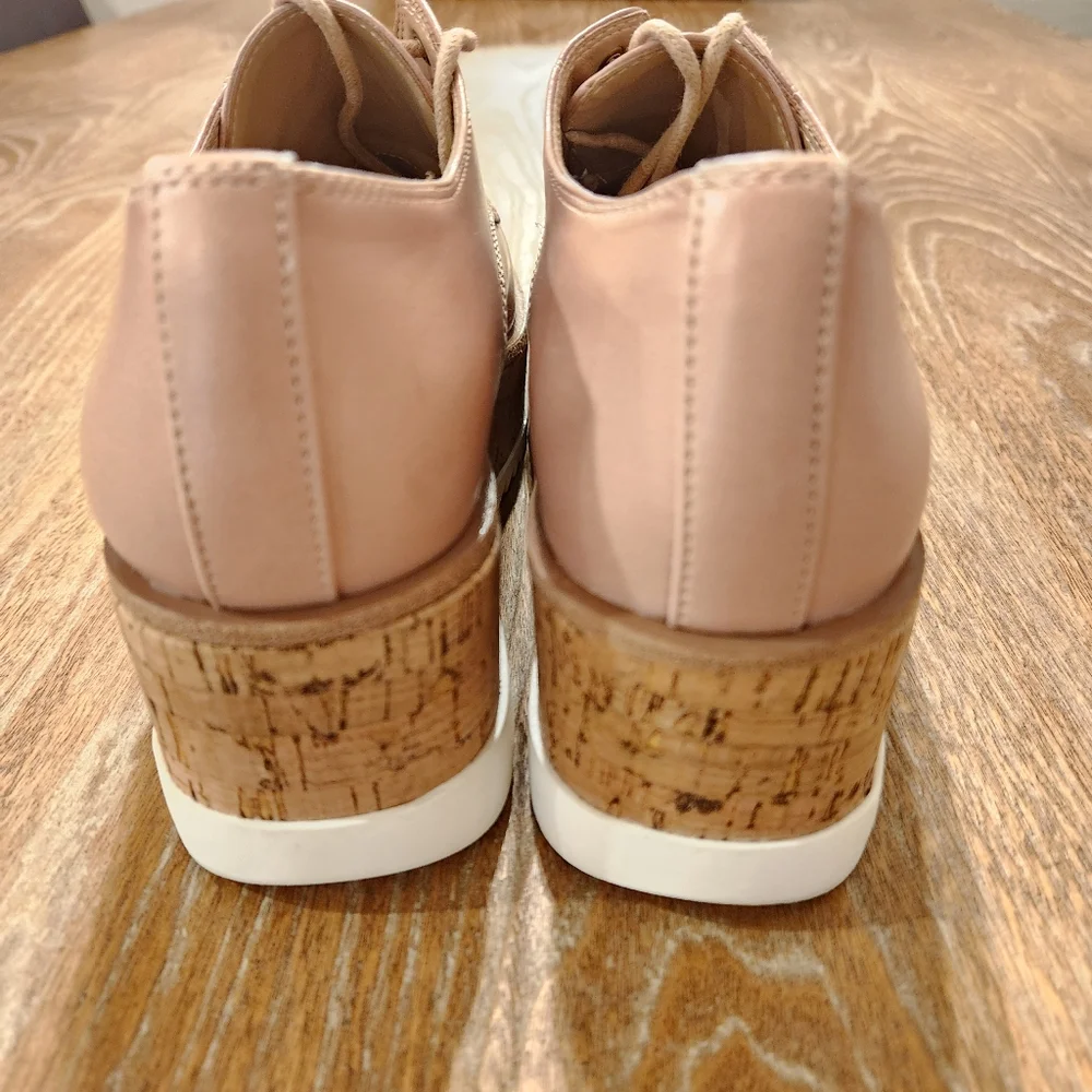 ALDO Weralia Platform Lace Shoes‎ Tan Women's Size 7.5